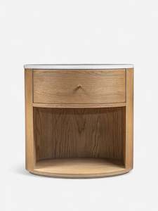Bedside Tables: Dana Oval Bedside Table