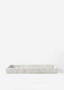 White Carrara Tray