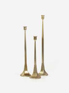 Candle Holders: Gold Taper Candle Holder