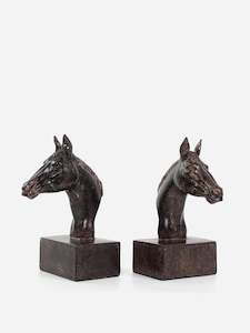 Desk Top: Horse Head Bookends