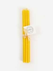 Candles: Beeswax Florist Taper Candle Bunch