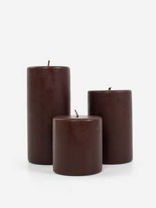 Candles: Wide Chocolate Pillar Candle