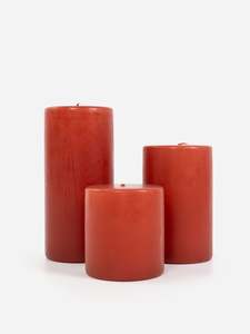 Candles: Wide Terracotta Pillar Candle