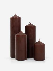 Candles: Slim Chocolate Pillar Candle