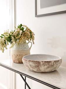 Decorative Objects: Glacier Terracotta Bowl