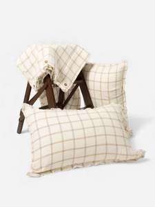 Azure Cascade Linen Duvet Cover Set