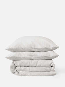 Duvet Covers: Pinstripe Duvet Cover