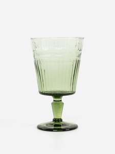 Drinkware: Glow Olive Goblet