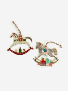 Christmas: Vintage Rocking Horse Hanger