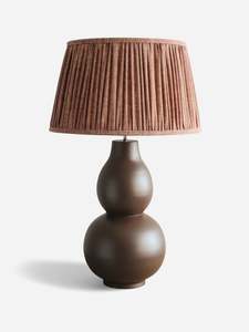 Table Lamps: Curvo Chocolate Lamp