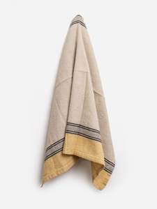 Woven Ribbon Curry Tea Towel