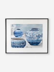 Wall Art: Blue Chinoiserie Wall Art