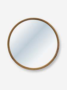 Mirrors: Bellini Carved Round Mirror