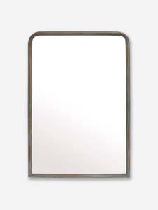 Gunmetal Arched Mirror