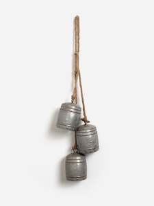 Decorative Objects: Cow Bell Hanging Trio