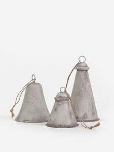 Decorative Objects: Ash Grey Hanging Bell