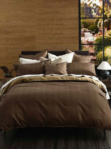 Duvet Covers: Hedge Chestnut Duvet Set