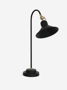 Table Lamps: Bureau Black Desk Lamp