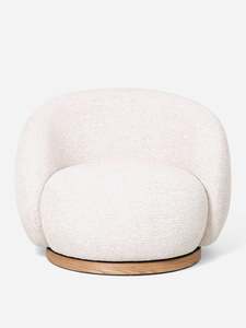 Lounge Chairs: Miami Seashell Swivel Chair