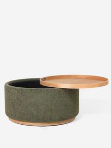 Miami Moss Green Tray Ottoman