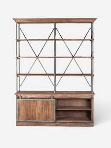 Cabinets Bookshelves: Sliding Door Bookshelf