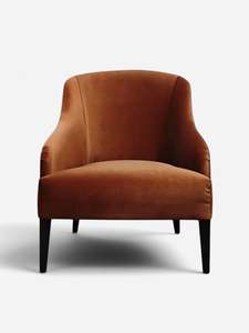 Lounge Chairs: Luna Rust Armchair