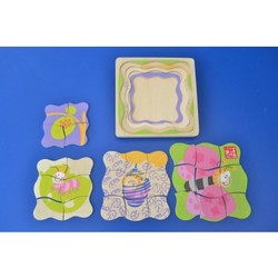 Paper Craft Wooden Toys: 4-layer growth puzzle (8b) - block &amp. Building sets - creative play wooden toys