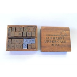 Paper Craft Wooden Toys: Alphabet stamps set - upper case (513U) Wooden Toys