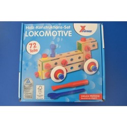 Paper Craft Wooden Toys: Nuts &amp. Bolts set. Train (176t) wooden toys