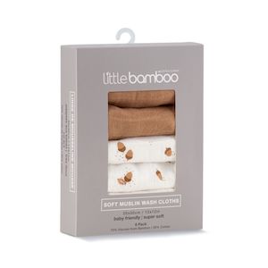 Little Bamboo Muslin Washers - 6 pack