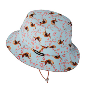 3 little monkey bucket sunhat - red panda