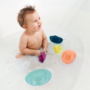 Bath Time: Boon Fleet Stacking Boats - 5 pack