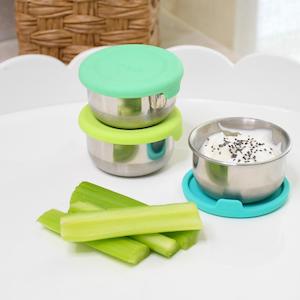 Melii Mini Silicone & Stainless Steel Containers - 3pack
