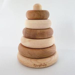 Navybaby: NavyBaby Wooden Ring Stacker