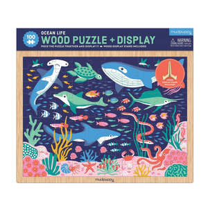 Mudpuppy Ocean 100pc Puzzle + Display Stand