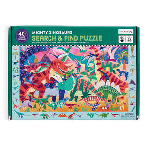 Wooden Puzzles: Mudpuppy Mighty Dinosaur 64 Piece Search & Find Puzzle
