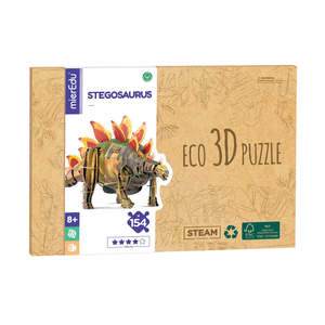 Wooden Puzzles: Mieredu Adjustable 3D Puzzle - Stegosaurus