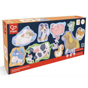 Toys: Hape Farm Animal Level Up Puzzle