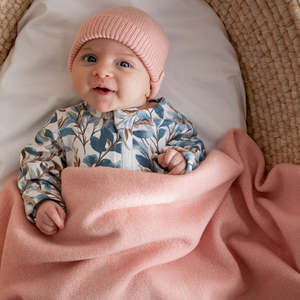 Burrow & Be Wool Knit Baby Blanket