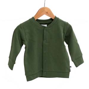 Burrow & Be Fleece Cardigan - Pine