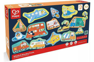 Toys: Hape Farm Vehicle Level Up Puzzle
