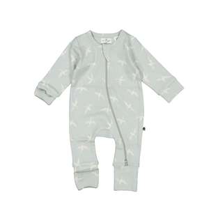 Burrow & Be Long Sleeve Zip Suit - Swan Flight