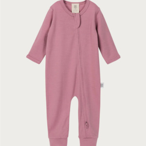 BaBu Merino Footless Onesie - Blossom