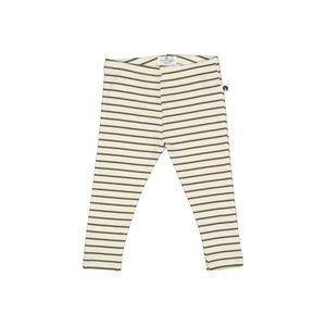 Leggings: Burrow & Be Rib Leggings - Olive Stripe