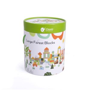 Classic World Wooden Forest Building Blocks - 100pcs
