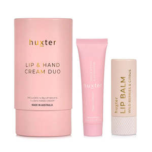 Huxter Lip & Hand Cream Duo - Pink & White Peony & Cashmere