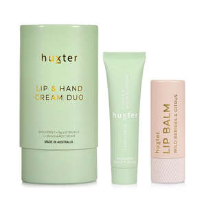 Huxter Lip & Hand Cream Duo - Lychee & Apple Blossom