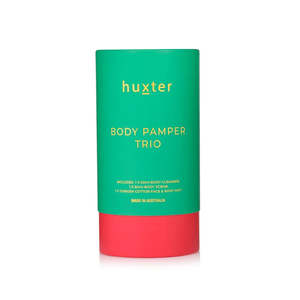 Huxter Body Pamper Trio - Emerald Green & Pink