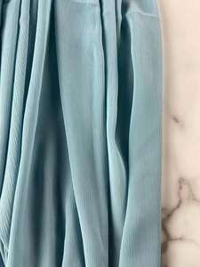 Crinkle Chiffon: Crinkle Chiffon - BEACH BLUE