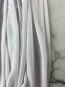 Crinkle Chiffon: Crinkle Chiffon - WHITE